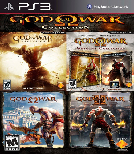 God Of War Coleção Ps3 Codigo Psn Combos Jogos Ps3 - Escorrega o Preço
